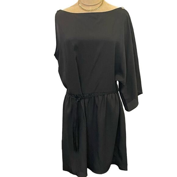 WINK Black Asymmetrical Mini Dress L - Picture 1 of 9